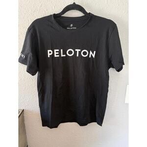 Peloton black cotton tshirt size S unisex